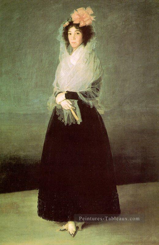La comtesse d’El Carpio portrait Francisco Goya Peintures à l'huile
